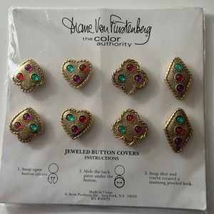 Vintage Avon Diane Von Furstenberg Button Covers